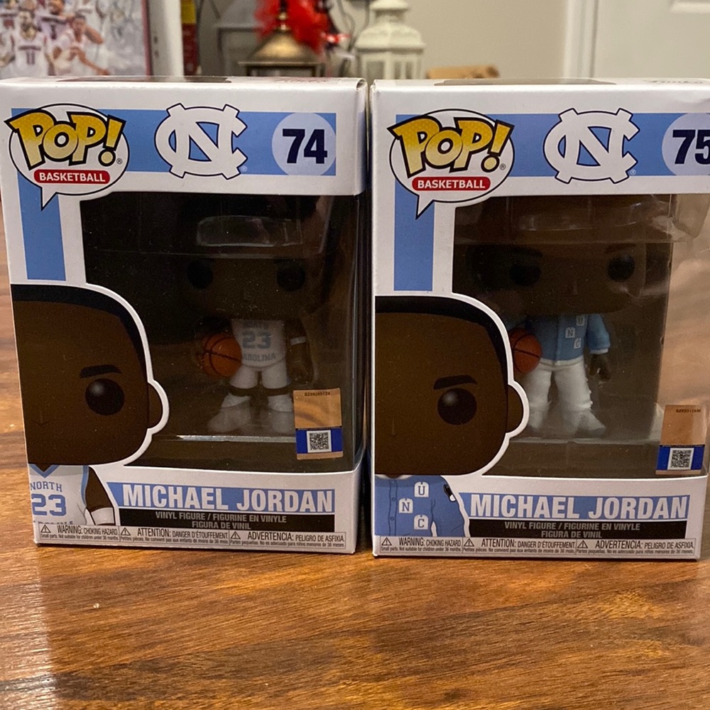 Michael Jordan University of North Carolina Tar Heels Funko Pop Figures